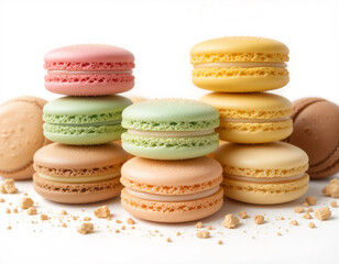 Fototapeta premium Delicate & Colorful: The Perfect Parisian Macarons