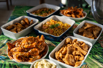thai food in a restaurant