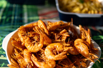 Perfectly delicious breaded and fried shrimp