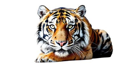 Photo Majestic Tiger Gaze Intense Stare Stripes Wildlife