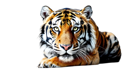 Photo Majestic Tiger Gaze Intense Stare Stripes Wildlife