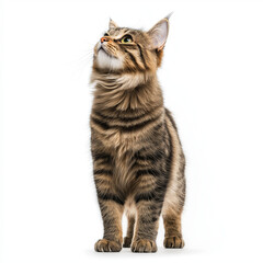Fototapeta premium Tigerkatze blickt in die Kamera