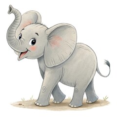 Obraz premium elephant isolated on white