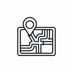 gps navigate icon sign vector