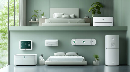 Modern Smart Home Bedroom Appliances