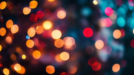 Obraz premium Colorful Bokeh Lights Abstract Background