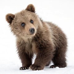 Obraz premium brown bear isolated on white