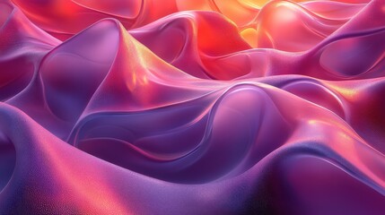 Obraz premium Colorful Abstract Waves in Smooth Texture with Gradient Shading
