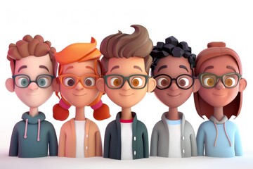 Diverse Cartoon Avatars Representing Unique Identities, Customizing avatars to represent unique identities in the online learning community