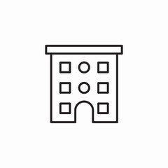 apartment complex icon sign vector