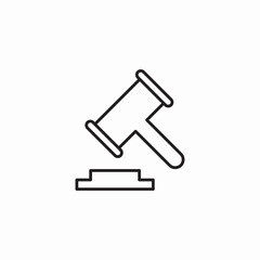 court decision icon sign vector