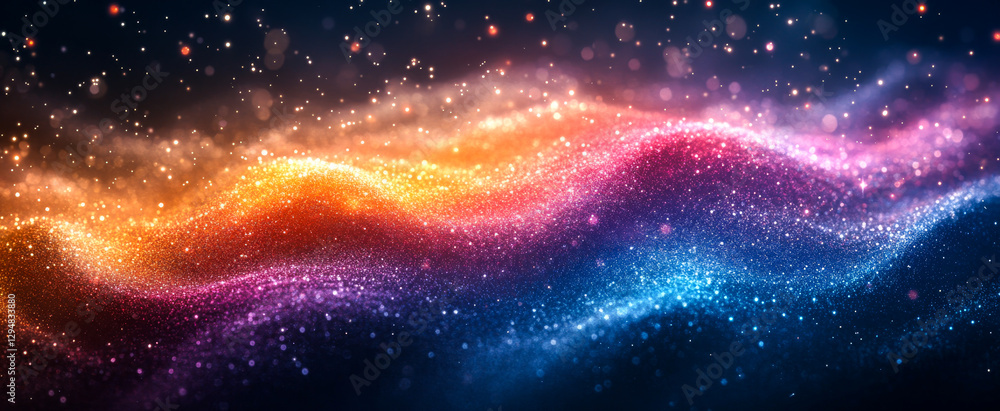 Aufkleber swirling colors create dreams. shimmering waves of colors blend seamlessly, creating a mesmerizing, 