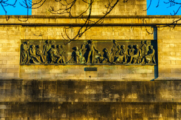 The Wellington Monument early in the morning