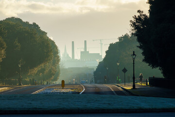 The Phoenix Park early in the morning