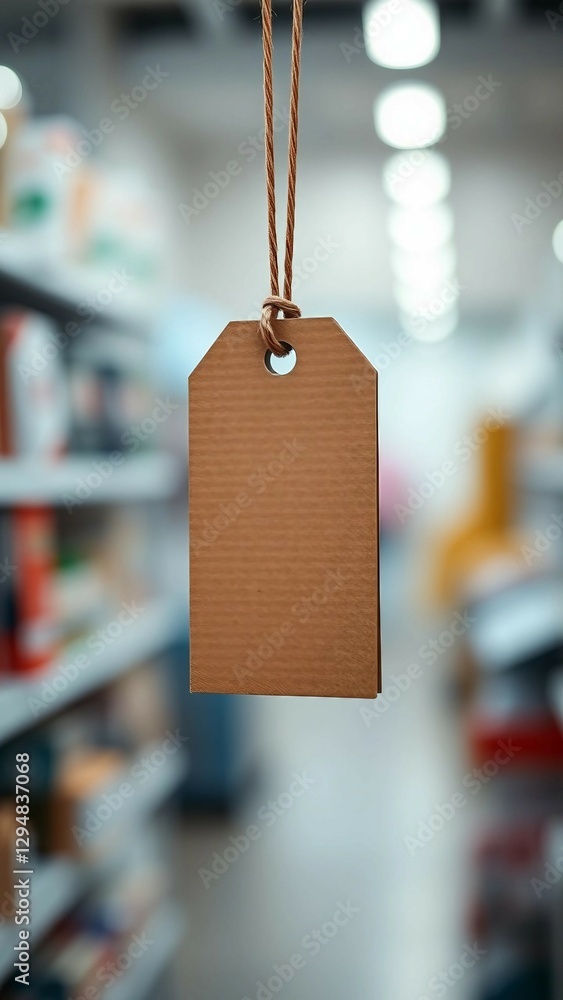 Poster cardboard label isolated on white background hanging price tags for your design clipping paths objec