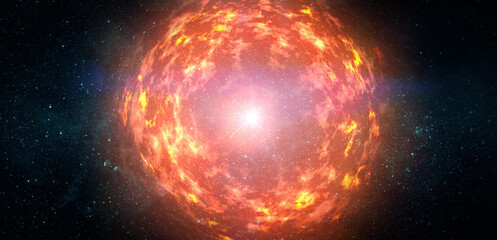 The Big Bang. View from space.. Elements of this image furnished by NASA.