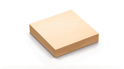 Wooden Box, Square Package, Product Display, Light Wood Texture