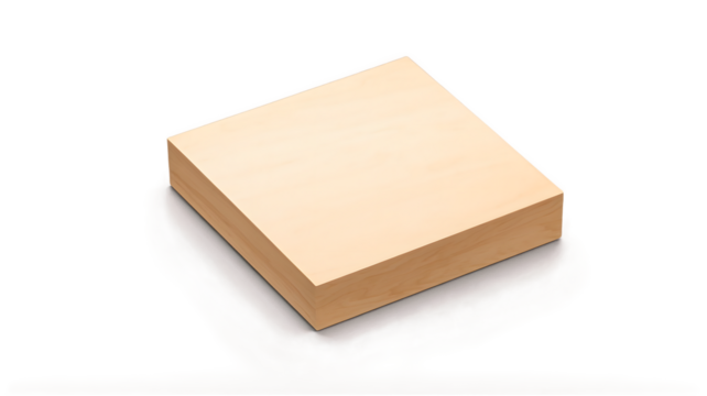 Wooden Box, Square Package, Product Display, Light Wood Texture