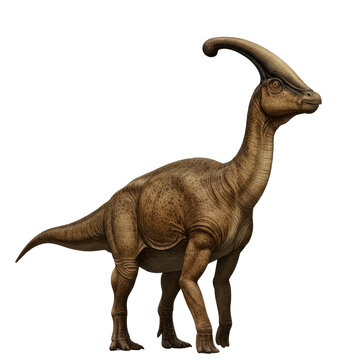 Dinosaur parasaurolophus Isolated on transparent background, Dinosaur PNG 
