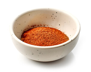 bowl of red paprika powder
