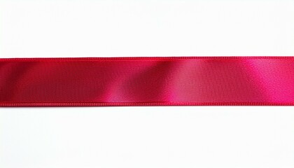 Obraz premium red ribbon on white background