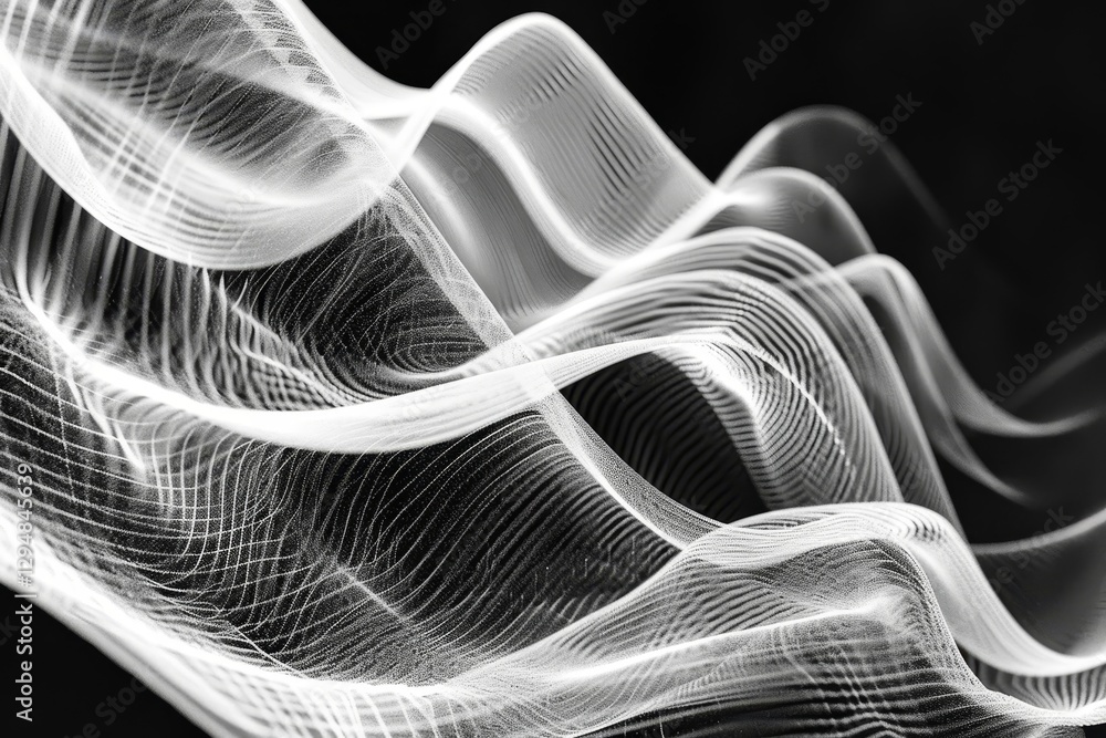 Poster abstract lines and curves representing dynamic topaz, abstract lines and curves representing the dyn