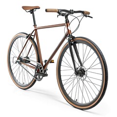 Fototapeta premium bicycle isolated on white background