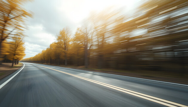 motion blure background with road, 8k  photorealism. with white shades