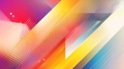Obraz premium Abstract Colorful Geometric Background with Vibrant Lines and Shapes