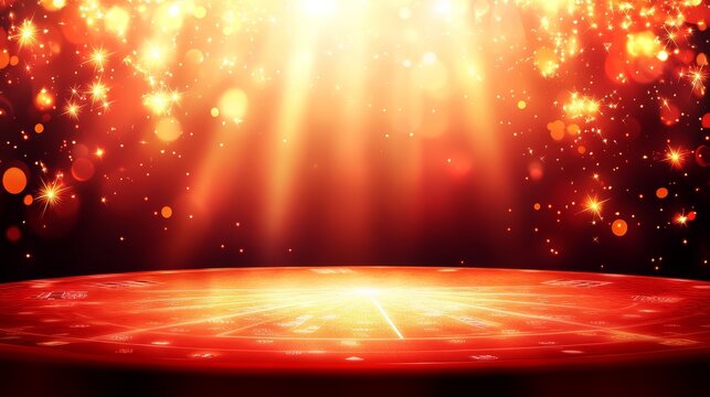 Radiant casino night background for virtual events and promotions