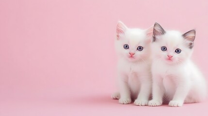 Pastel-colored kitten looking cute and adorable