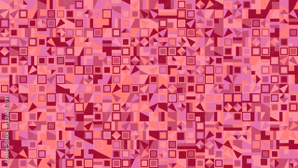 Poster geometrical mosaic pattern background - abstract vector graphic