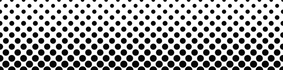 Monochrome repeating geometric circle pattern background - abstract black and white vector design