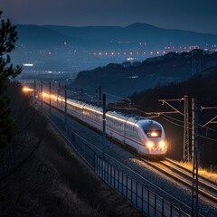 train in the night