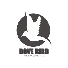 Bird wing Dove icon Template vector illustration