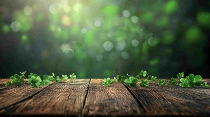 Elegant st. Patrick’s day black background with festive green details