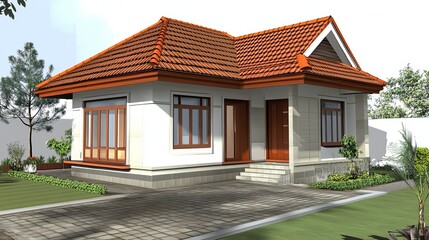 A simple, minimalist home design concept focuses on clean lines, functional spaces, and a serene atmosphere, making it an ideal choice for any modern living location.







