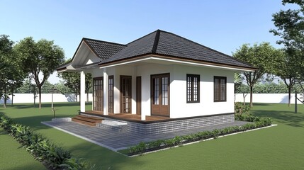 A simple, minimalist home design concept focuses on clean lines, functional spaces, and a serene atmosphere, making it an ideal choice for any modern living location.







