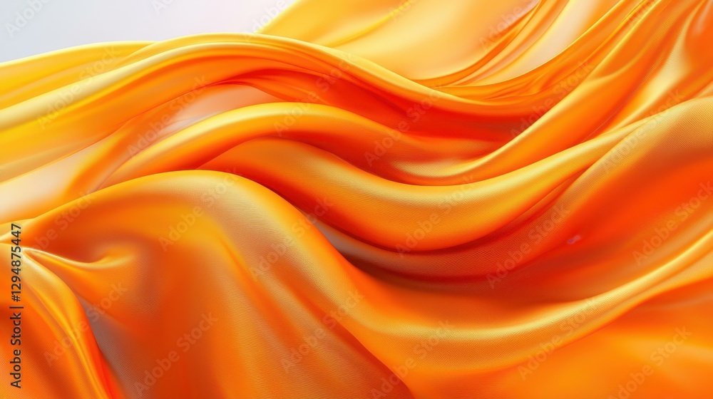 Poster experience the elegance of flowing drapery with this abstract background capturing silk waves in stu