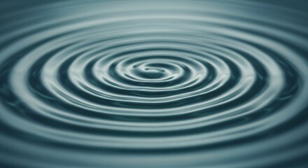 Close-up of a water ripple effect with soft lighting and reflections