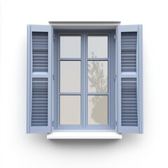 Fototapeta premium contour-cut sticker Window aesthetic quality of the beautiful, 3d rendering, design sticker, vector art sticker, high resolution, detailed, on white background generated AI