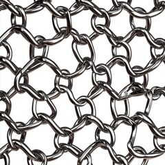 contour-cut sticker Chainmail aesthetic quality of the beautiful, 3d rendering, design sticker, vector art sticker, high resolution, detailed, on white background generated AI