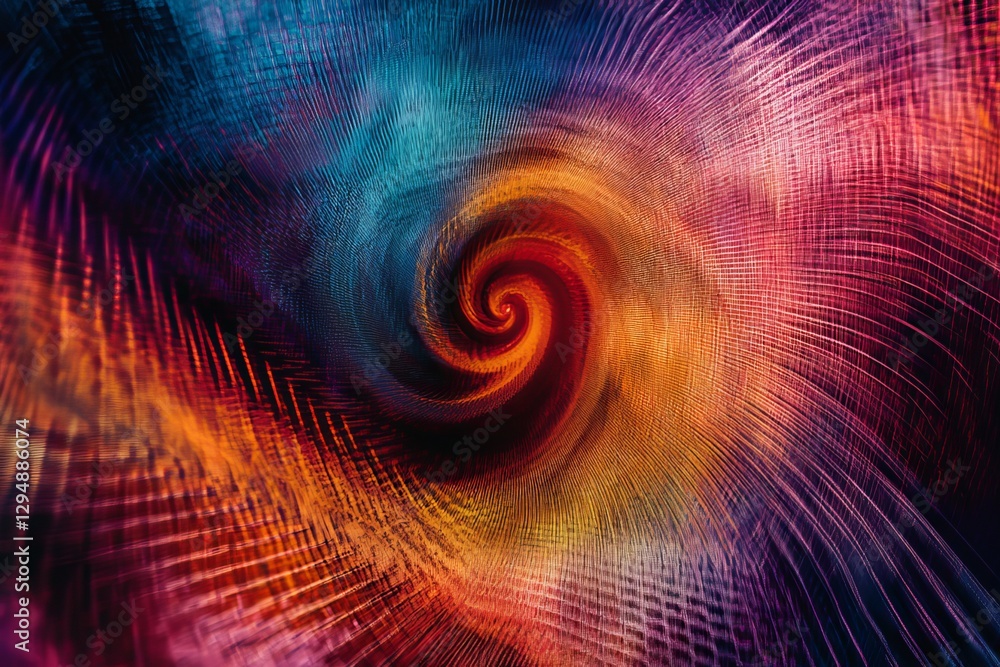 Poster abstract colorful spiral vortex swirling energy dynamic motion design background texture pattern dig