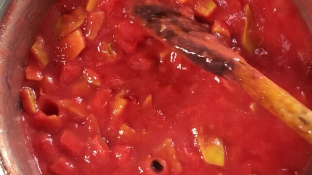 Closeup produ&ccedil;&atilde;o de Doce Caseiro de Goiabada Casc&atilde;o. Fruta Goiaba Vermelha