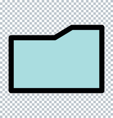 Folder icon. Folder icon set. folder vector icons. Vector icon.	