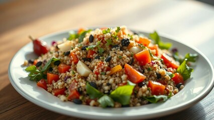 _Radiant power plate of organic quinoa salad bursting with colors and textures with motivational des