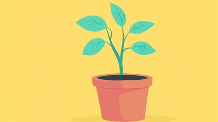 Obraz premium Business growth flat design front view startup theme cartoon drawing colored pastel. 