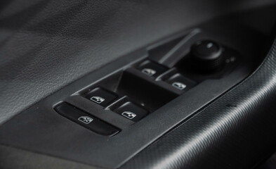 Fototapeta premium Car power window control buttons