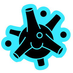 Infection Virus solid icon
