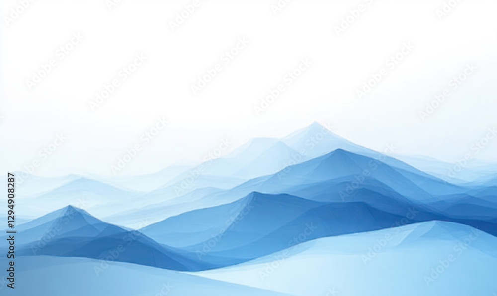 Poster soft blue gradient abstract background for modern design elements